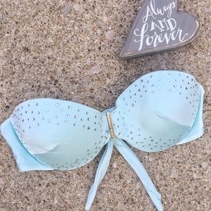 Victoria's Secret Rhinestone Strapless Bikini Top
